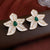 Luxurious Flower Geometric Flower Alloy Oil Dripping Earrings