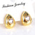 Moderate Luxury Irregular Heart Heart Droplet Copper Diamond Inlay Stud Earrings