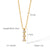 IG Style Chain Geometric Stainless Steel Titanium Steel Electroplating Necklaces