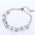 Natural Women Stripe Circle Round Geometric Stainless Steel Electroplating Bracelets