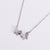 Japanese / Korean Women Metal Letter Diamond Doll Stainless Steel Gold Plating Pendants