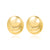 Expressive Ellipse Geometric Copper Electroplating Stud Earrings