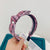 Women Checkered Butterfly Bowknot Cloth Handmade Hairbands