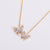 Women Korean Diamond Metal Shell Tassel Butterfly Star Titanium Steel Gold Plating Necklaces