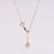 Minimalist Heart Tassel Heart Stainless Steel Electroplating Necklaces