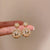 Luxurious Bowknot Bowknot Metal Zircon Inlay Earrings