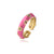 Women Irregular Geometric Copper Inlay Rings