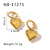 IG Style Heart Heart Geometric Stainless Steel Electroplating Earrings