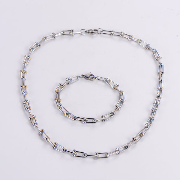 IG Style Geometric Stainless Steel Necklaces