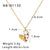 IG Style Heart Heart Geometric Stainless Steel Electroplating Necklaces