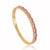 Minimalist Ellipse Zircon Electroplating Bangles