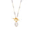 Fashion Pearl Geometric Stainless Steel 18K Gold Plated Necklaces