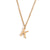 Fashion Letter Number Geometric Text Stainless Steel 18K Gold Plated Necklaces