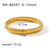 IG Style Circle Stainless Steel Electroplating Bangles