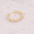 Women Fashion Little Daisy Heart Copper Electroplating Rings