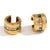 Women Fashion Circle Geometric Stainless Steel Electroplating Clip On Earrings