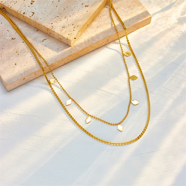 Korean Chain Titanium Steel Electroplating Necklaces