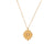 Minimalist Fashion Ellipse Geometric Stainless Steel 18K Gold Plated Necklaces