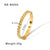 IG Style Argyle Irregular Tennis / Diamond Line Cosmos Stainless Steel Electroplating Bangles