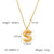 IG Style Letter Number Text Stainless Steel Electroplating Necklaces