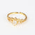 IG Style Women Crown Heart Circle Copper Electroplating Rings