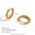 Fashion Circle Geometric Stainless Steel 18K Gold Plated Earrings