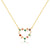 Heart Heart 18K Gold Plating Diamond Inlay Necklaces