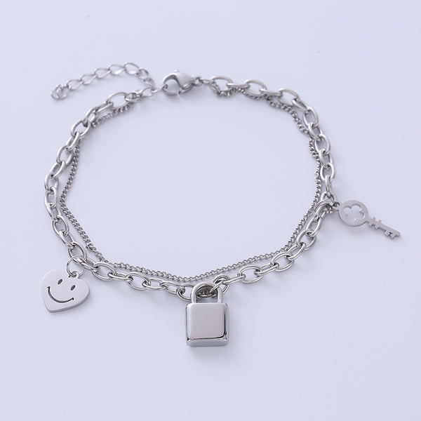 Cute & Edgy Women Cloud Star Titanium Steel Bracelets