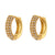 Fashion Stripe Geometric Stainless Steel 18K Gold Plated Earrings