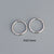 925 Sterling Silver Korean Round Geometric Silver Electroplating Stud Earrings