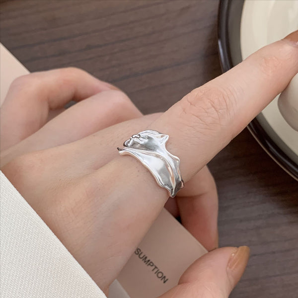 925 Sterling Silver Women IG Style Silver Silver Plating Rings