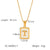 IG Style Letter Number Text Stainless Steel Electroplating Necklaces