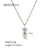 IG Style Facial Expression Geometric Stainless Steel 18K Gold Plated Necklaces