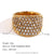 Women Fashion Circle Geometric Stainless Steel 18K Gold Plated Rings