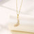 Women Minimalist Geometric Metal Flower Stainless Steel Electroplating Necklaces