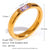 Women Fashion Circle Geometric Stainless Steel 18K Gold Plated Rings