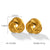 IG Style Circle Ellipse Geometric Stainless Steel Electroplating Earrings