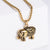 Men Metal Retro Vintage Chinese Zodiac Animal Stainless Steel Electroplating Pendants