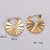 IG Style Circle Round Geometric U-Shape Stainless Steel Electroplating Stud Earrings