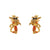 Cartoon Cartoon Zircon Zircon Inlay Earrings