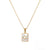 Minimalist Letter Number Text Stainless Steel 18K Gold Plated Necklaces