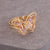 Women IG Style Bowknot Butterfly Metal Electroplating Rings