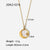 IG Style Heart Chain Octagram Geometric Stainless Steel 18K Gold Plated Necklaces