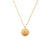 Minimalist Fashion Sun Geometric Stainless Steel 18K Gold Plated Necklaces