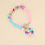 Women Rainbow Candy Polymer Clay Diamond Inlay Chokers