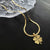 Moderate Luxury Geometric Titanium Steel 18K Gold Plated Necklaces