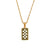 Fashion Stripe Circle Geometric Stainless Steel 18K Gold Plated Necklaces