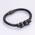 Men Metal Leather Bangles