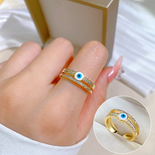 Korean Women Crown Brass Electroplating Rings