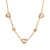 Fashion Heart Geometric Stainless Steel 18K Gold Plated Necklaces